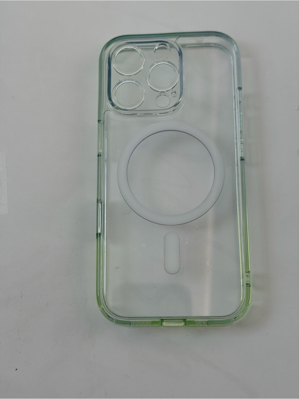iPhone 16 pro Clear Green MagSafe-Compatible iPhone Case